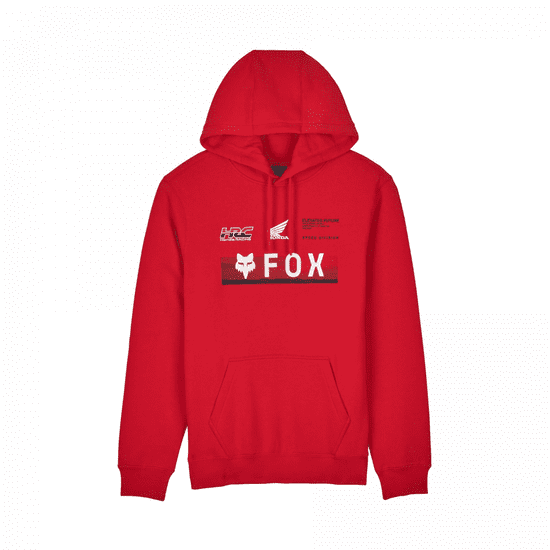 FOX mikina FOX X HONDA fleece 24 flame černo-modro-bílo-červená