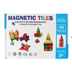 Magnetic Tiles Magnetická stavebnice pro děti sada 48ks – Magnetic Tiles