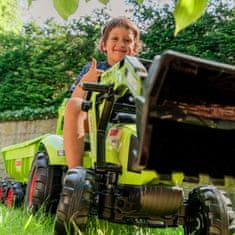 Falk Falk Traktor Claas Avec Zelený Na Pedály S Příchytkou