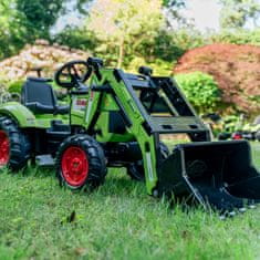 Falk Falk Traktor Claas Avec Zelený Na Pedály S Příchytkou