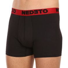 Nedeto 7PACK pánské boxerky černé (7NB002b) - velikost XXXL