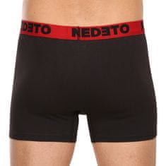 Nedeto 7PACK pánské boxerky černé (7NB002b) - velikost XL