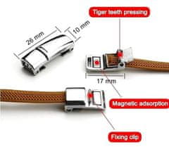 Camerazar Elastické Tkaničky do Bot s Magnetickým Zapínáním, Hnědé, Délka 100 cm