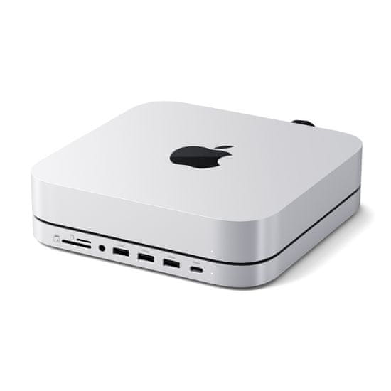 Satechi Stand & Hub pro Mac Mini / Studio s krytem NVMe SSD, stříbrný