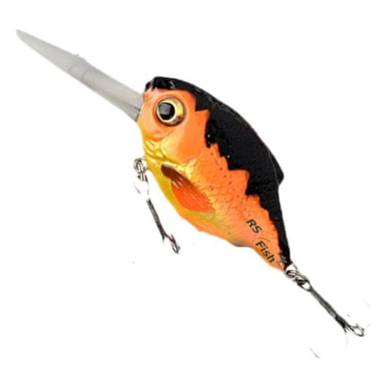 Savage Gear Wobler 3D Crucian Crank - barva Black & Orange 46 mm - 53782