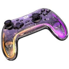 Canyon Gamepad GPW-04 RGB 5v1 (PS3, PS4, XBOX, Android, PC) - průhledný