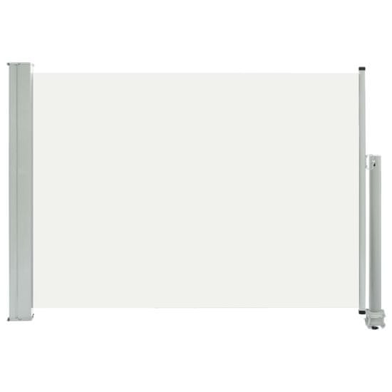 Greatstore Zatahovací boční markýza / zástěna na terasu 80x300 cm krémová