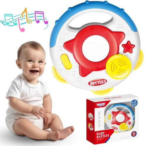 WOOPIE Interaktivní hudební hračka WOOPIE BABY Tambourine