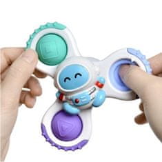 WOOPIE WOOPIE BABY Spinner Sensory Toy Rocket Space Ufo 3 ks.