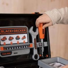 Smoby Kufr na nářadí Smoby Black & Decker + auto na součástky