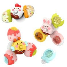 WOOPIE WOOPIE BABY Spinner Sensory Toy Bee Chicken Rabbit Interchangeable 3 ks.