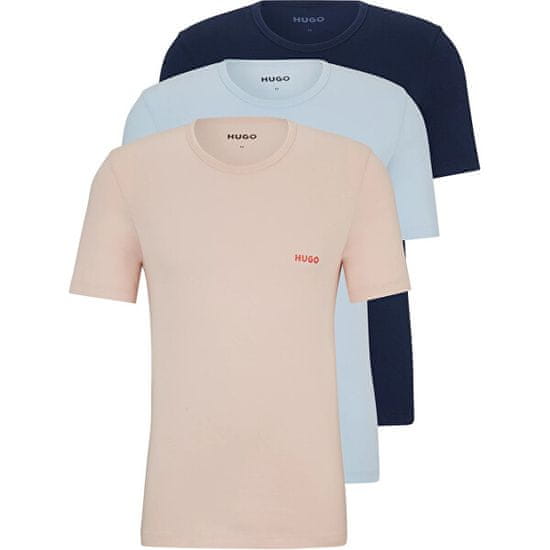 Hugo Boss 3 PACK - pánské triko HUGO Regular Fit 50480088-680