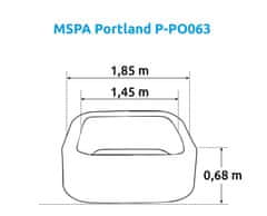 MSpa Vířivý bazén Portland P-PO063