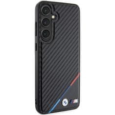 Bmw Originální pouzdro hardcase Carbon Tricolor Line MagSafe BMHMS24M23PUDTK pro Samsung Galaxy S24 Plus Black