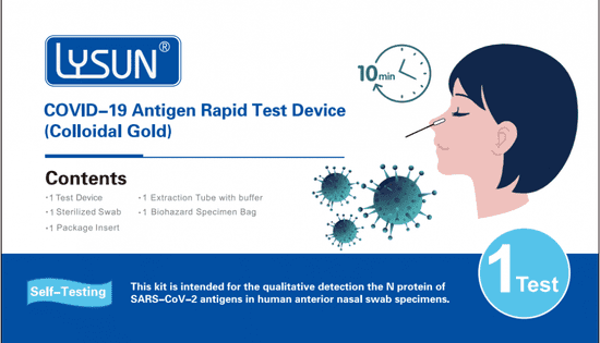 Zenco LYSUN Antigenní výtěrový test na COVID-19 1 ks