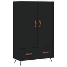 Vidaxl Skříň highboard černá 69,5 x 31 x 115 cm kompozitní dřevo