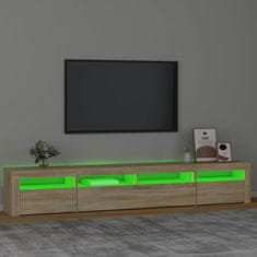 Vidaxl TV skříňka s LED osvětlením dub sonoma 240x35x40 cm