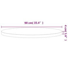 Vidaxl Stolní deska Ø 90 x 4 cm kulatá masivní bukové dřevo