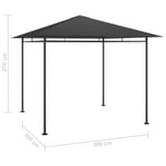 Petromila Altán 3 x 3 x 2,7 m antracitový 180 g/m² 