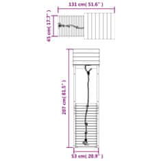 Vidaxl Hrací věž s lezeckou stěnou impregnované borové dřevo