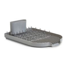 Zeller Dish Drain Rack, metal chromed/grey plastic