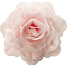 Dekora Jedlý cukrový obří květ růže bílo růžová z jedlého papíru 12,5cm -