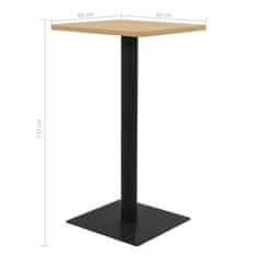 Vidaxl Bistro stolek barva dub 60 x 60 x 107 cm