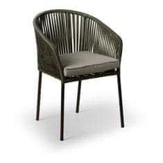 Nábytek Texim Sada 2 zelených zahradních židlí Selection Trapani