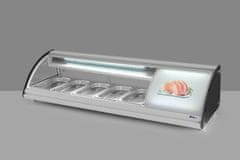 Hendi Stojan na sushi 5x GN 1/3 Arktic 230V/160W 1307x445x(H)327mm - 233757