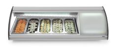 Hendi Stojan na sushi 5x GN 1/3 Arktic 230V/160W 1307x445x(H)327mm - 233757