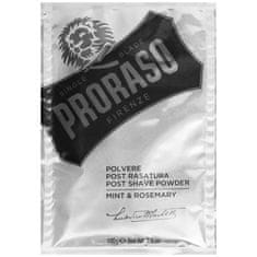 Proraso Post Shave Powder - pudr po holení máta a rozmarýn 100g, odstraňuje zbytky vody po holení