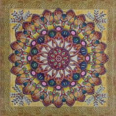 Norimpex Diamantové malování 7D Zlatá mandala 30x30cm