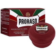 Proraso Coarse Shaving Soap Jar - mýdlo na holení santalové dřevo 150ml, ideální pro osoby s tvrdým porostem