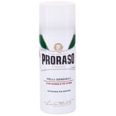 Proraso Sensitive Skin Shaving Foam pěna na holení pro citlivou pokožku, 50ml, zajišťuje komfort při holení