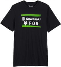 FOX triko FOX X KAWASAKI Premium 24 černo-bílo-zelené M