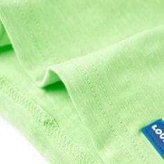 Vidaxl Dětské tričko neonově zelené 116