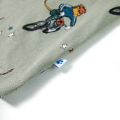 Vidaxl Dětské pyžamo s krátkým rukávem světle khaki 116