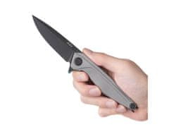 ANV KNIVES Knives Nůž ANV Z300 DLC černá, Hladké ostří, Titan, Frame lock