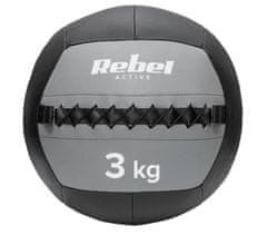 Rebel RBA-3107-3 ACTIVE Medicinbal na cvičení 3 kg černý