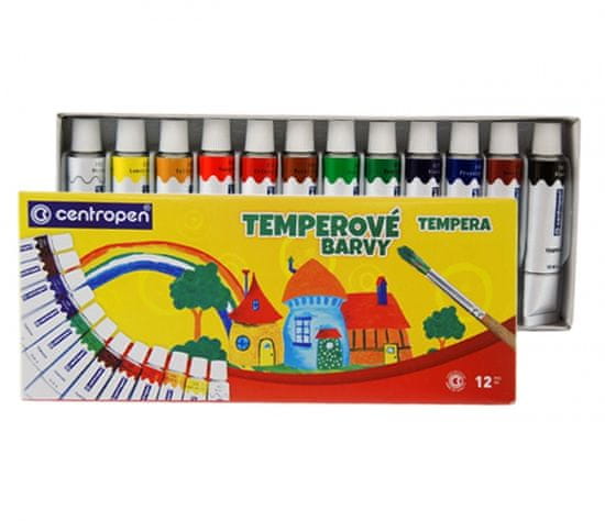 Centropen Barvy temperové CENTROPEN 12 barev 12ml