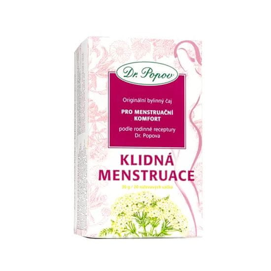 Dr. Popov Dr.Popov Klidná menstruace porcovaný čaj 30 g