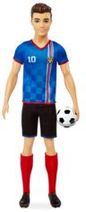 Mattel Barbie Fotbalová panenka - Ken v modrém dresu HCN15
