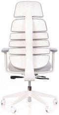 Mercury Kancelářská židle SPINE s PDH bílý plast světle šedá LS2-38