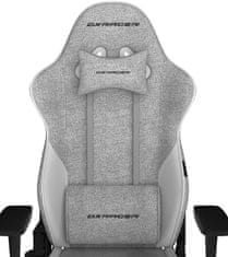 DXRacer herní židle DXRacer GLADIATOR šedo-bílá, látková