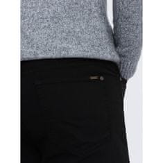 OMBRE Pánské chino kalhoty na míru V1 OM-PACP-0151 černé MDN124713 L