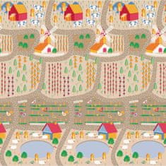 Asalvo Hrací podložka PLAY MAT XL 120×180 cm FARM-CITY