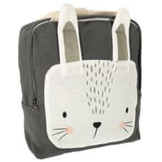 WOWO Šedý batoh s motivem králíčka pro předškoláky - ideální pro školku
