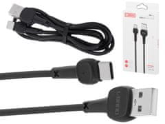 WOWO USB Typ-C Kabel L-BRNO pro Rychlé Nabíjení NB132, Černý