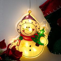 WOWO Závěsný Vánoční Ornament Sněhulák s LED Světly - Dekorace pro Svátky