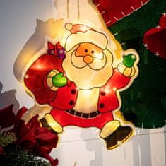 WOWO Vánoční LED Závěsná Dekorace - Santa Claus s Dárky